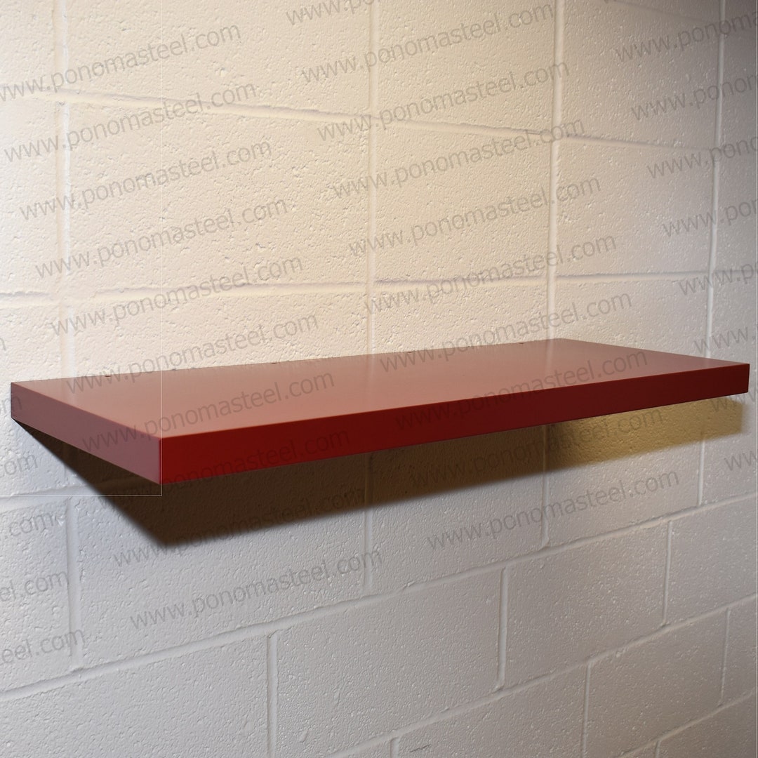 Claret Wine Painted Stainless Steel Floating Shelves PONOMA® Etsy