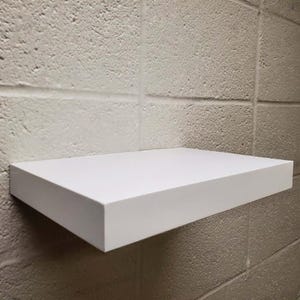 Floating Shelves White by PONOMA® - Heavy Duty Wall Kitchen Shelves - Water Resistant Bathroom Shelving