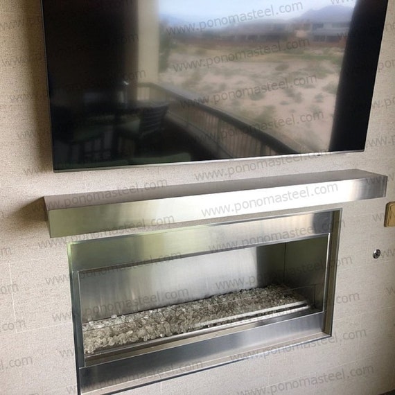 Fireproof 100 Stainless Steel Floating Shelf Ponoma For Safe Etsy