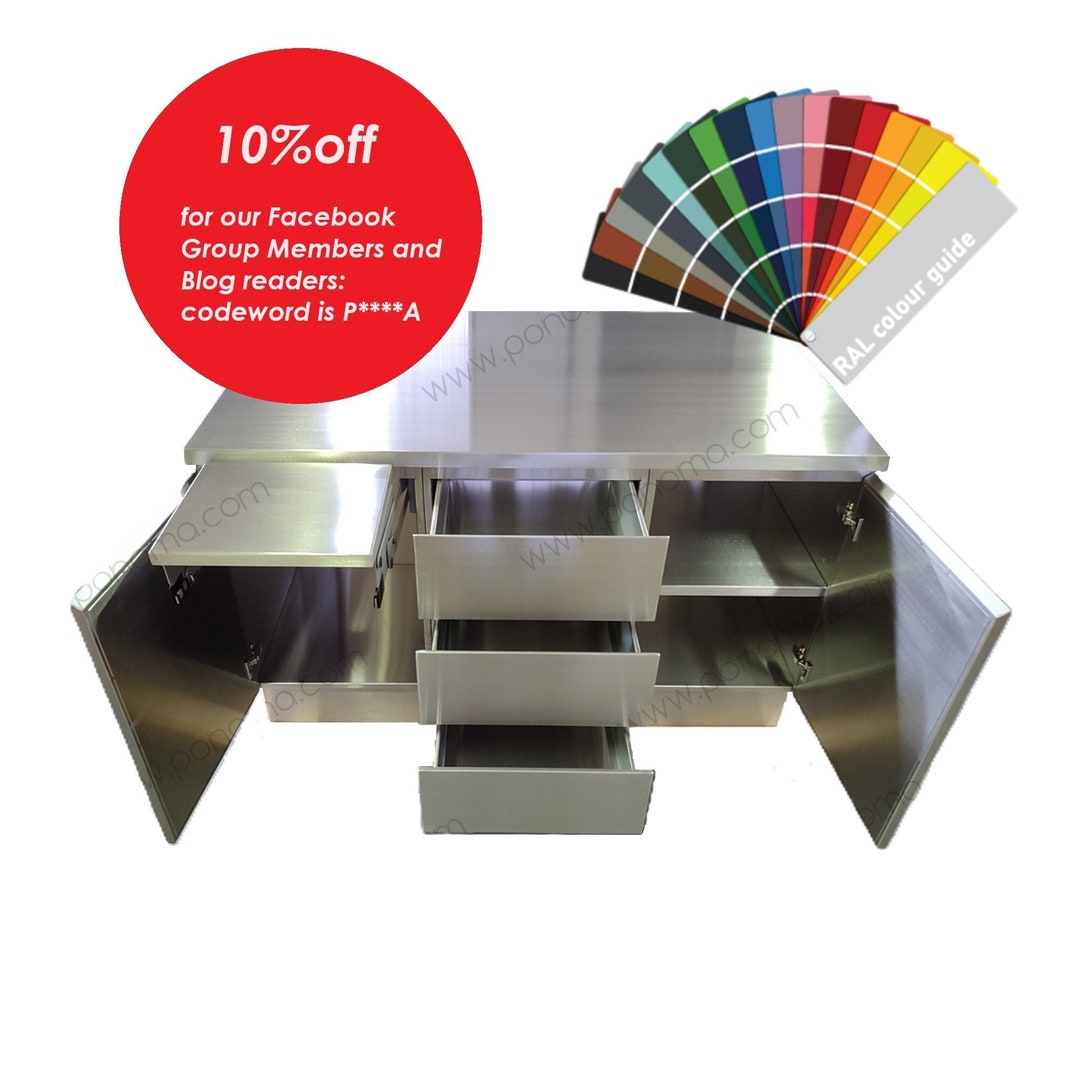 Kitchen Island 60x39xh.35 With Mixer Lift, Kitchenware, Stainless Steel