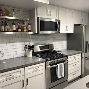 Stainless Steel Floating Shelves: Kitchen, Books, Durable Wall Decor