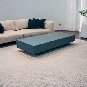 Cube coffee table; Stainless steel furniture: coffee table, bench, pouf, stand -multifunctional, minimalist, seamless for INDOOR and OUTDOOR