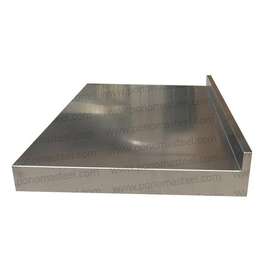 2 Countertop Seamless Brushed Stainless Steel With Etsy