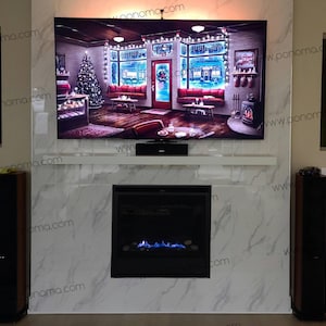 Stainless steel floating wall shelf : metal water proof shelves for bar, kitchen, bathroom, laundry, bedroom ; bracket