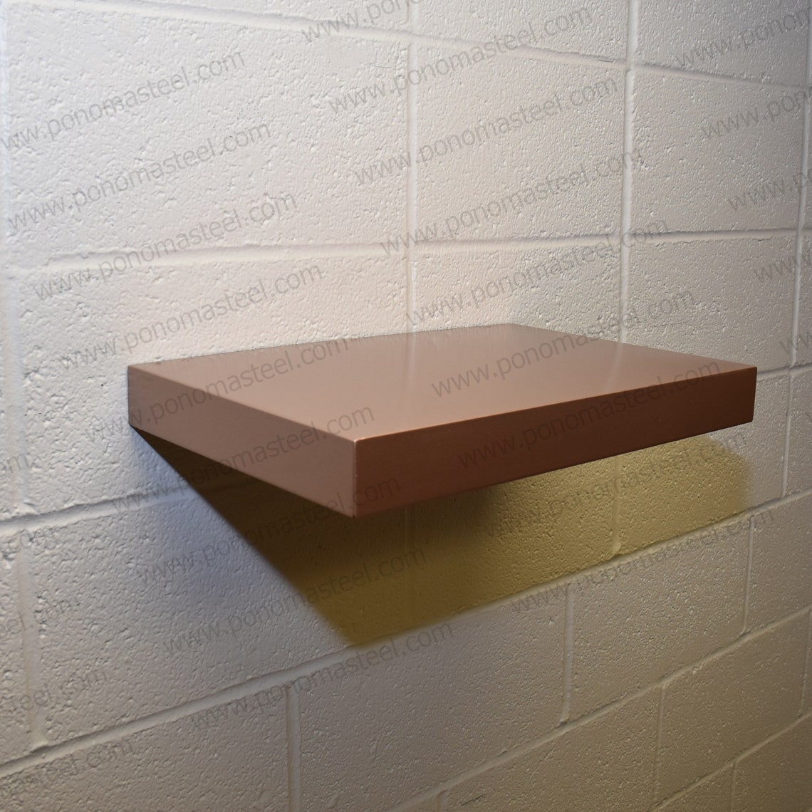 Rose Gold Floating Shelf Stainless Steel Floating Shelves Etsy