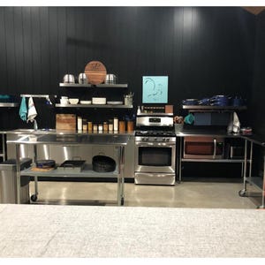 Stainless Steel Countertop, Metal Table Top, Kitchen Island, Furniture And Decor, Butcher Block,Countertop, 3&quot; Thickness Without Backsplash