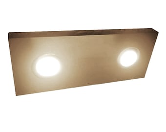 Stainless Steel Floating Shelf with LED Lights