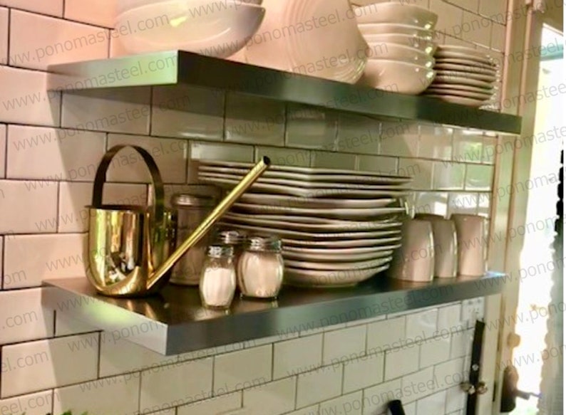Stock Range of Stainless Steel Floating Shelves PONOMA for Etsy