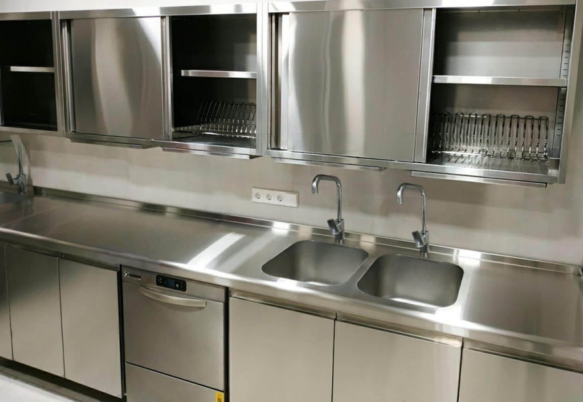 PONOMA Stainless Steel Countertop: 3" Thick with 2" Backsplash