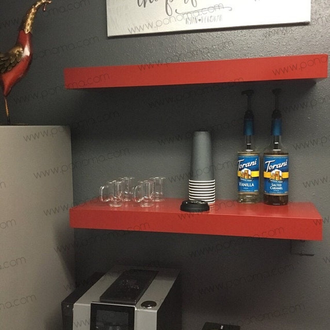 Rose Gold Floating Shelf Stainless Steel Floating Shelves Etsy