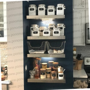 metal shelves
