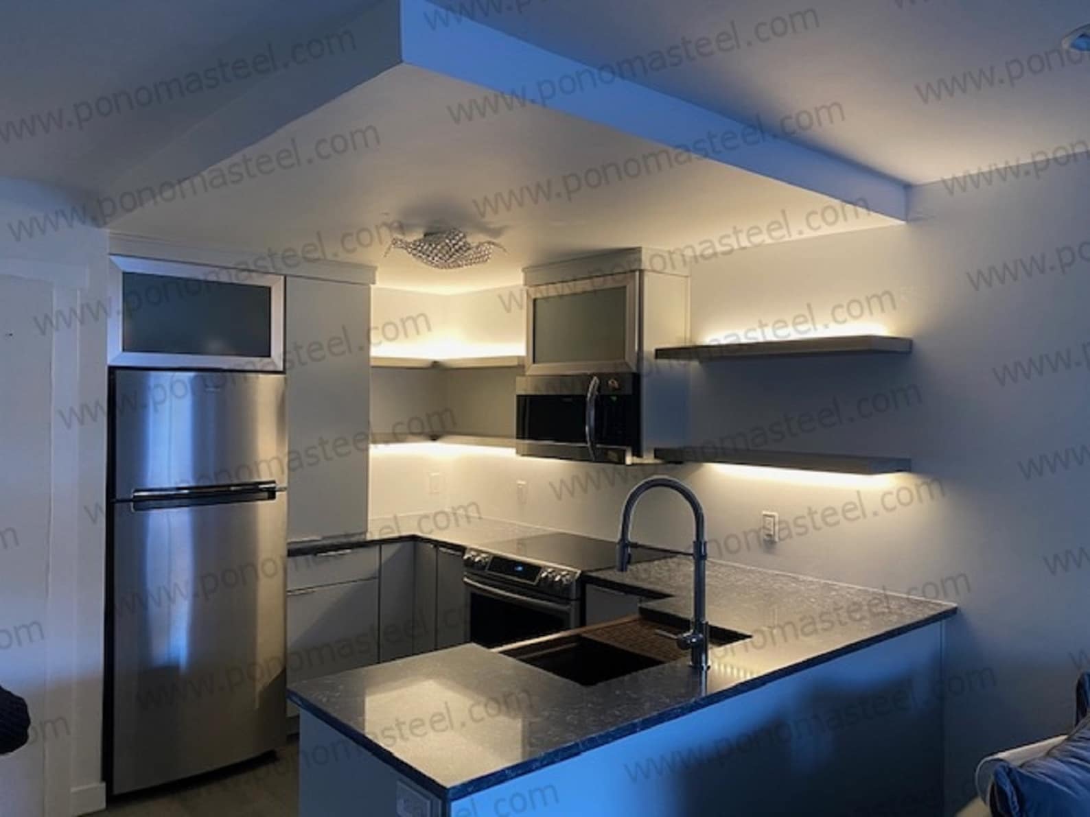 Rose Gold Floating Shelf Stainless Steel Floating Shelves Etsy