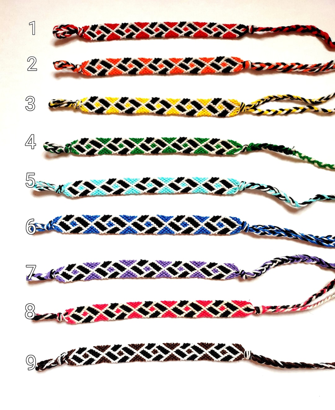 Friendship Bracelet Square Pattern - Etsy