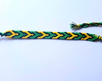 Friendship bracelet flèche pattern