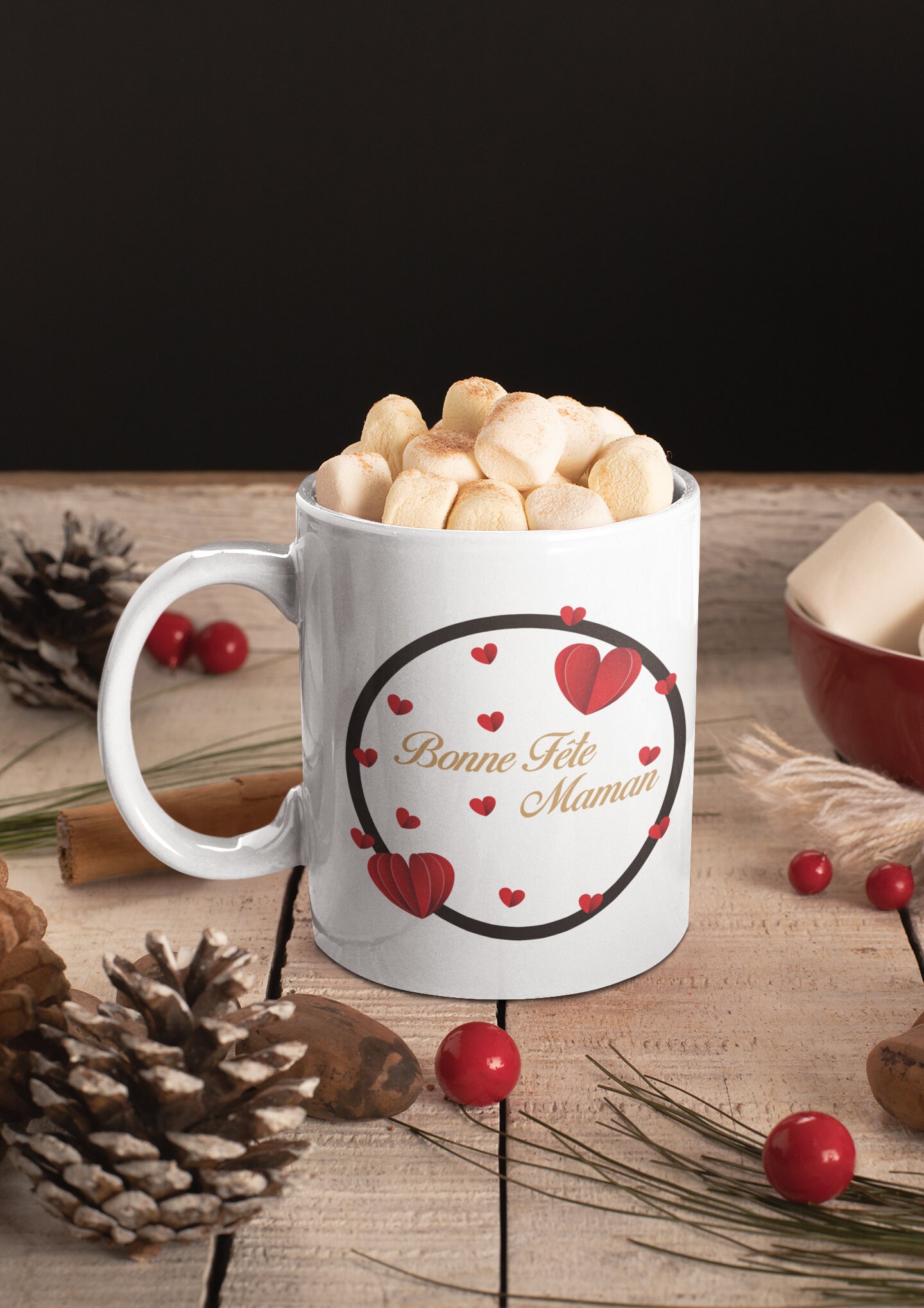 Mug Personnalisé Maman Coeur