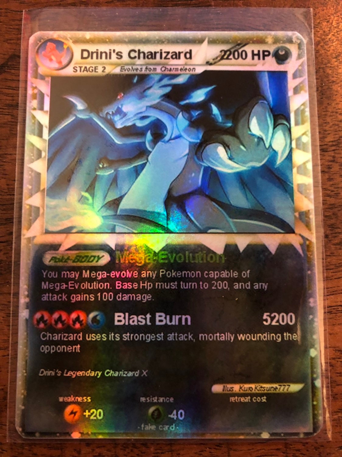 Mega charizard ex gx pokemon orica proxy card | Etsy