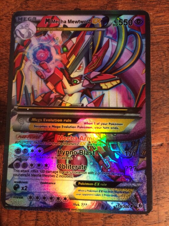 Mewtwo Shadow Gx Ex Pokemon Card Orica Proxy