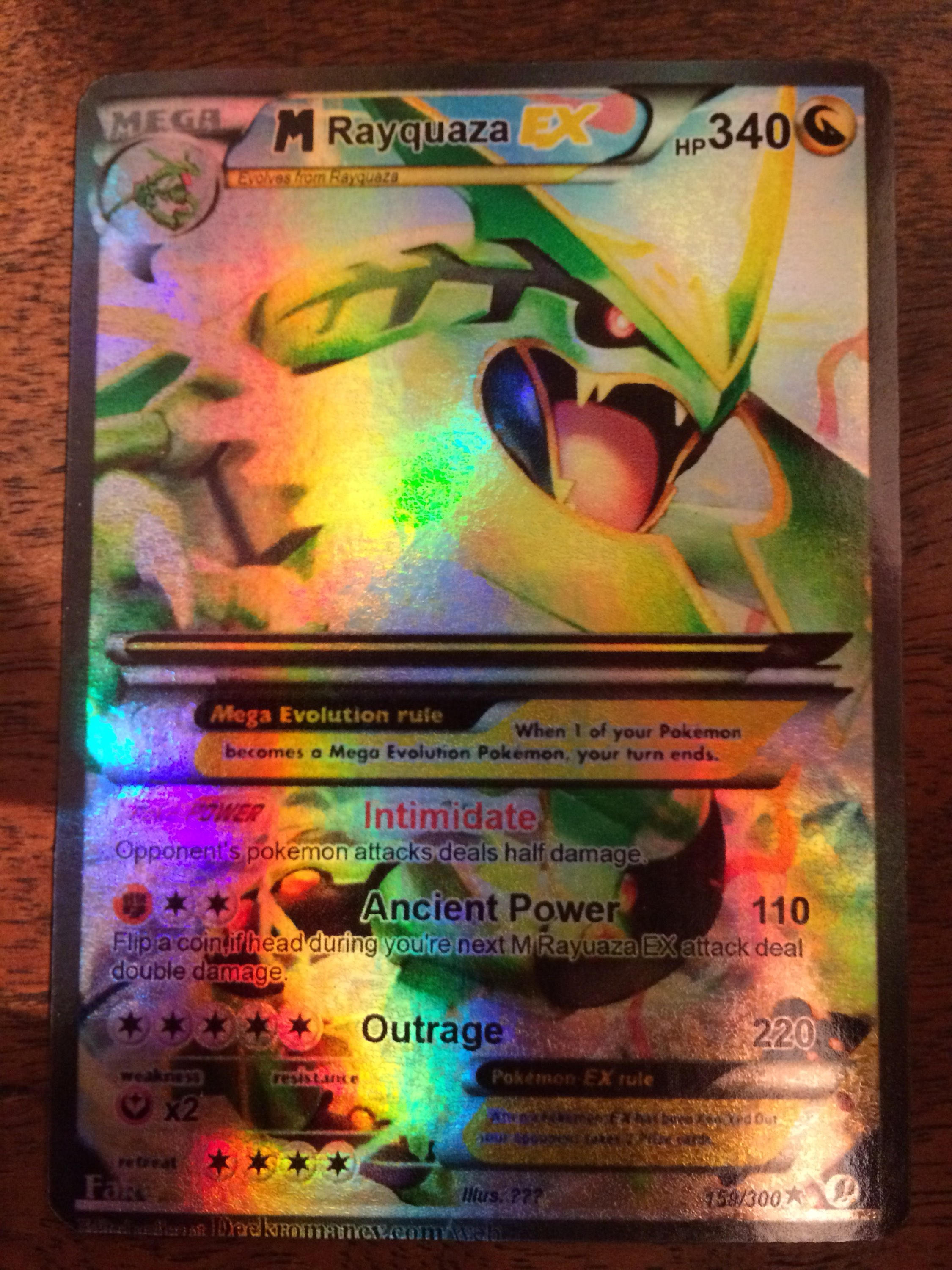 M Rayquaza ex Mega full art Shiny orica Pokemon trading card Etsy