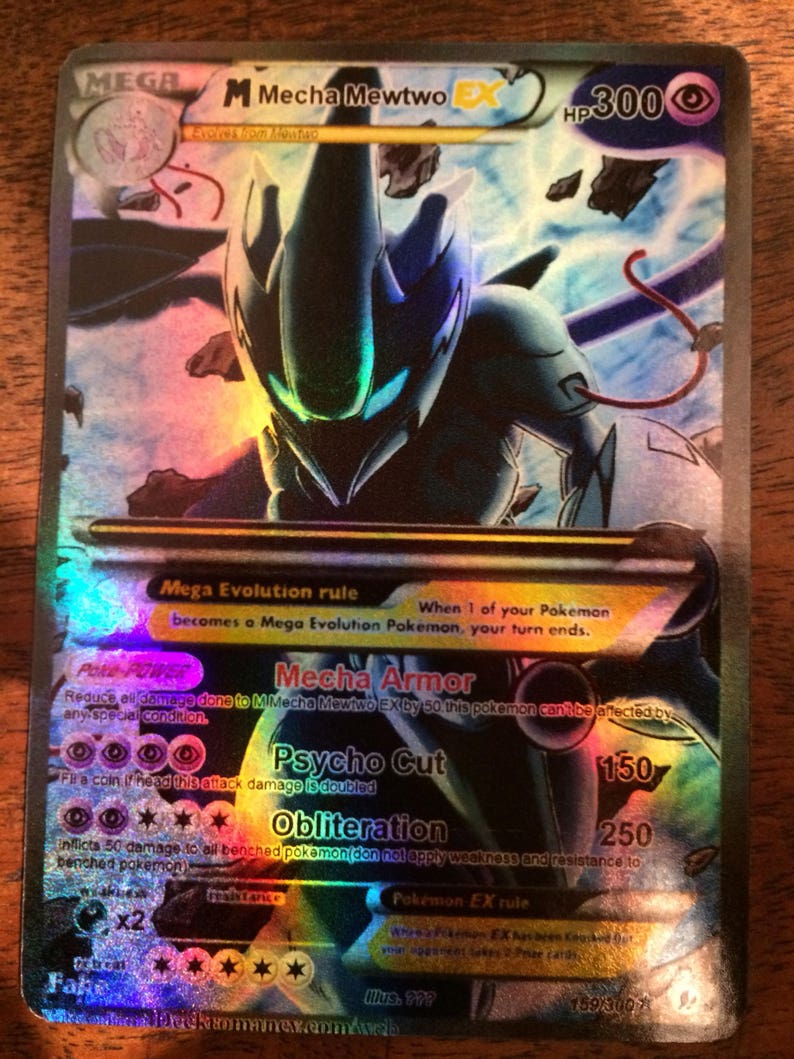 Mewtwo Shadow Gx Ex Pokemon Card Orica Proxy