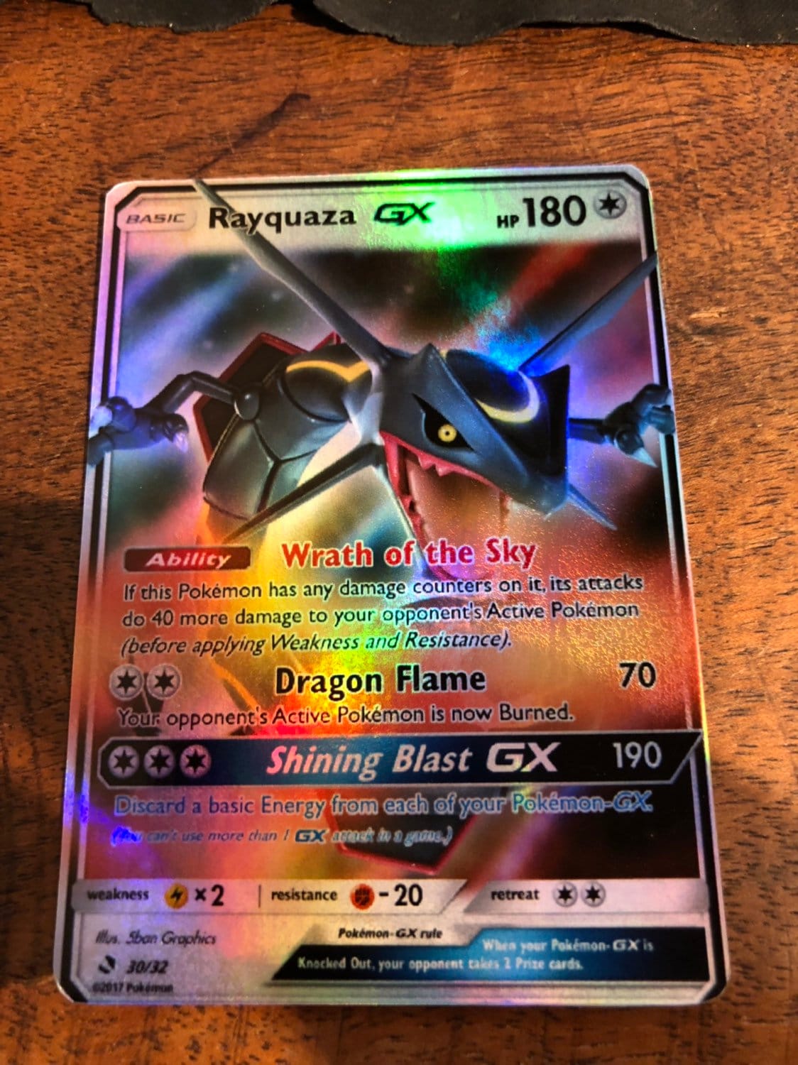 M Rayquaza ex gx Mega full art Shiny orica Pokemon trading Etsy