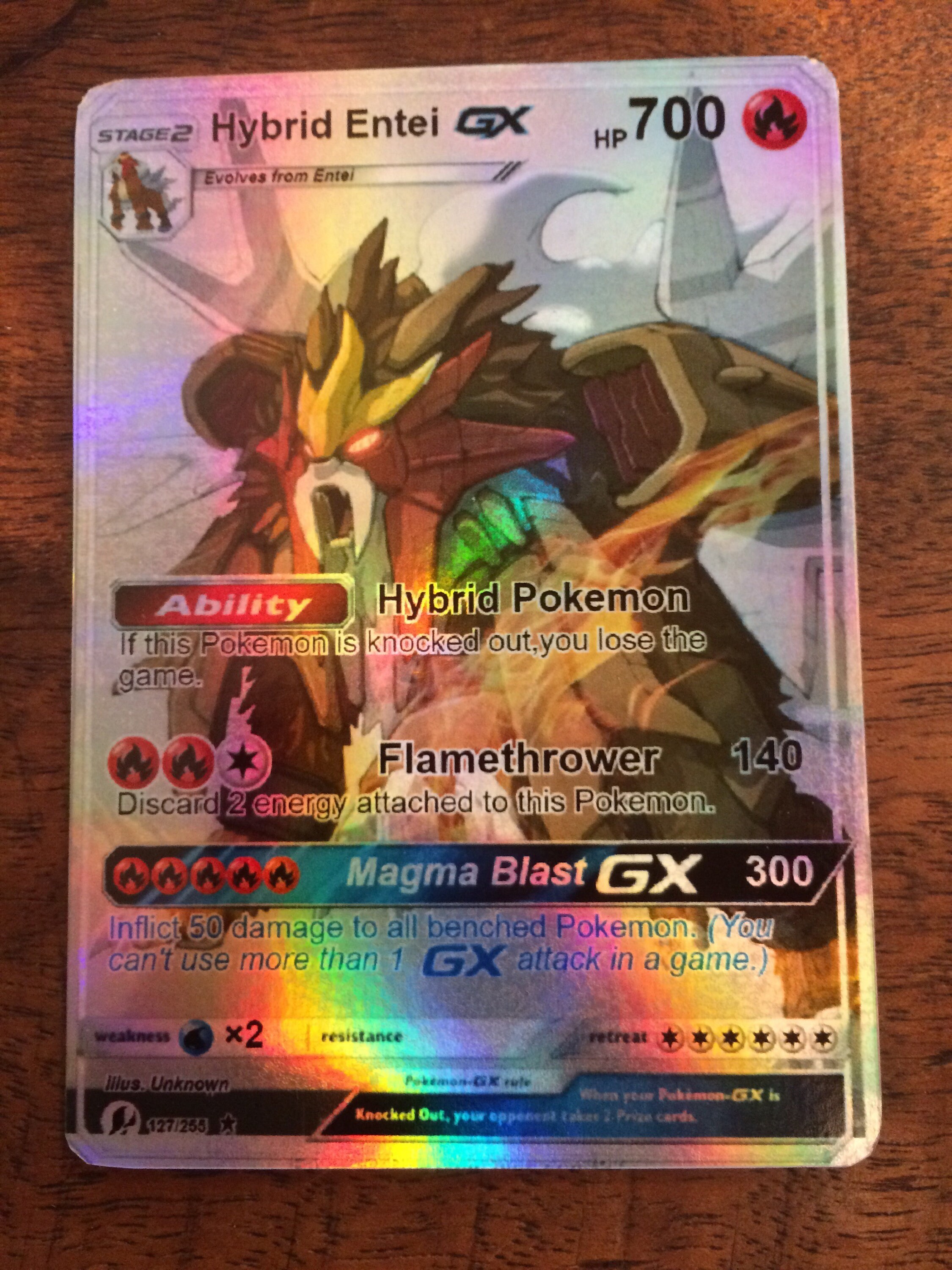 Entei Gx Hybrid Pokemon set Luxus Karte Orica | Etsy