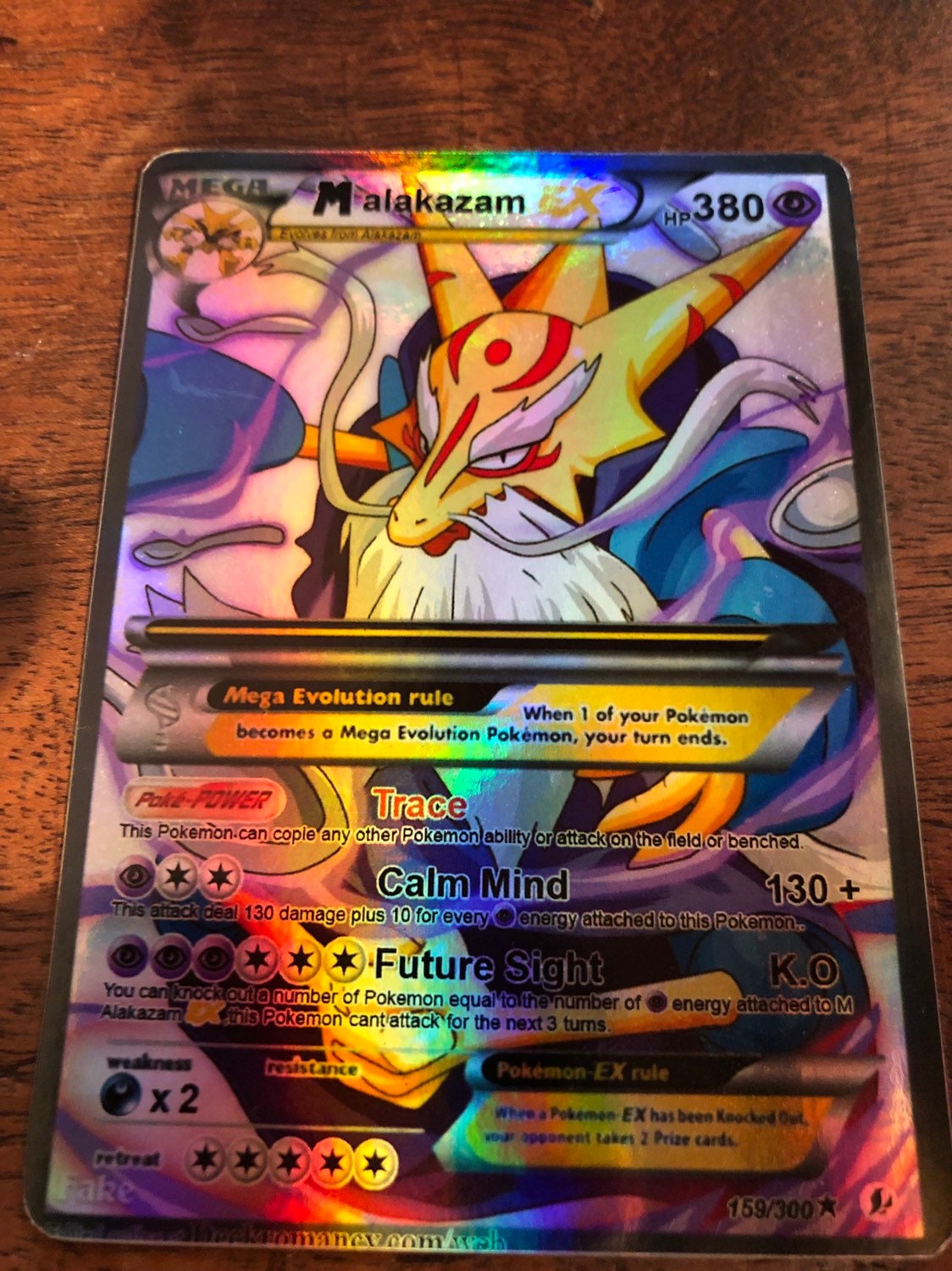 Mega m Alakazam gx ex hybrid pokemon set luxury card orica | Etsy