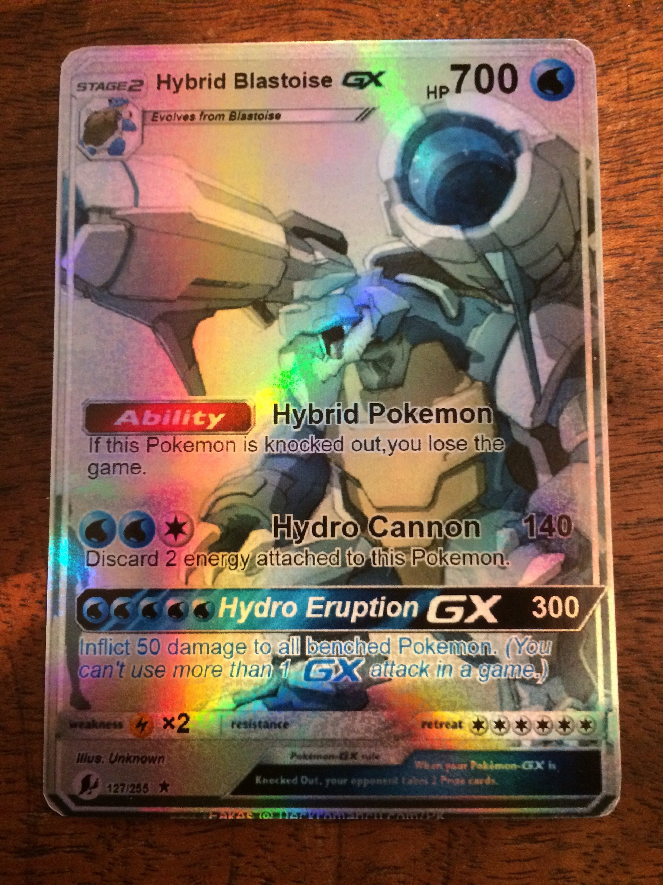 BLASTOISE Gx Hybrid Pokemon set Luxus Karte Orica | Etsy