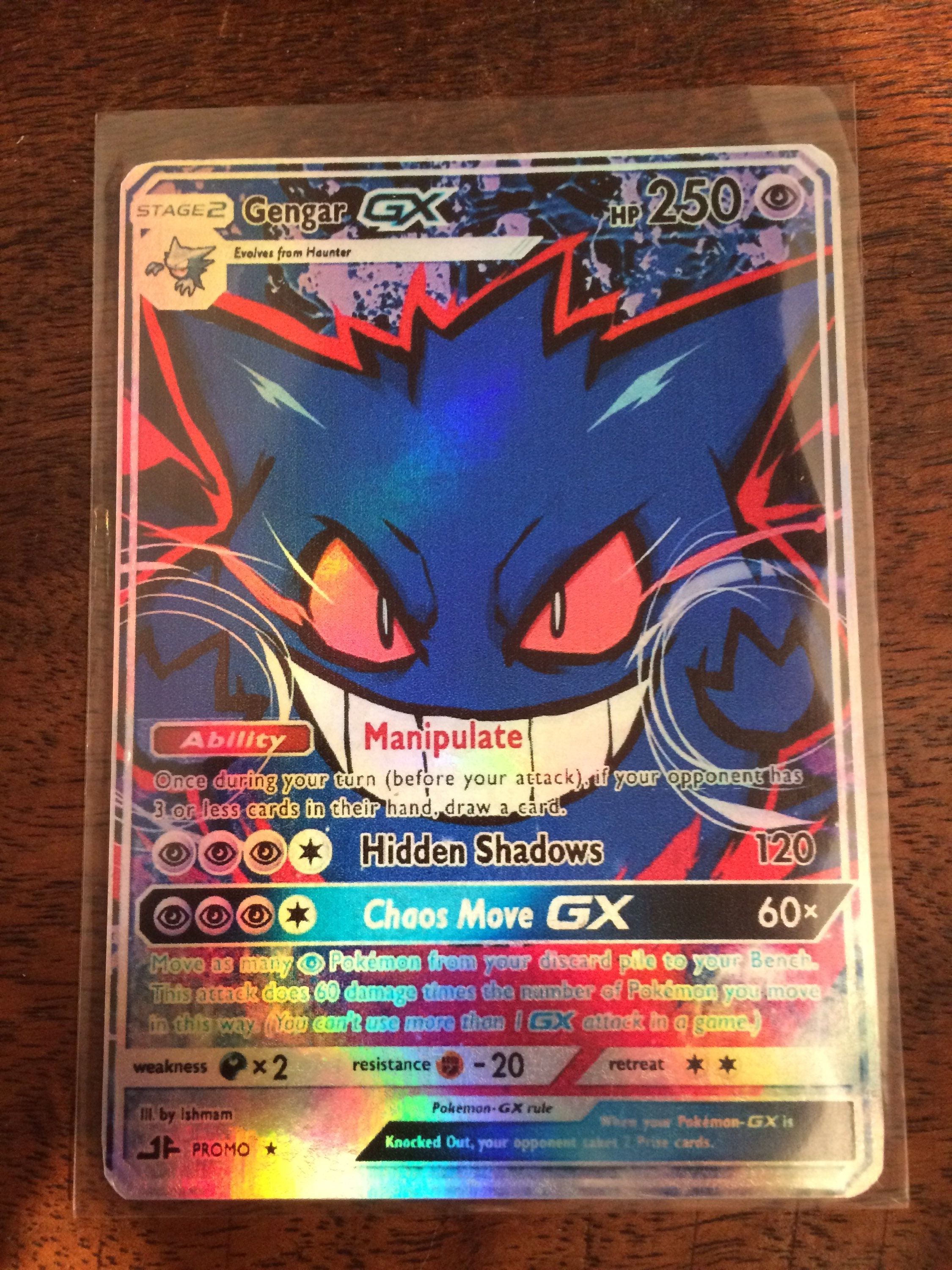 M mega Gengar gx ex orica pokemon custom proxy card Etsy.