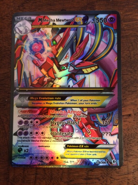 Mewtwo Shadow Gx Ex Pokemon Card Orica Proxy