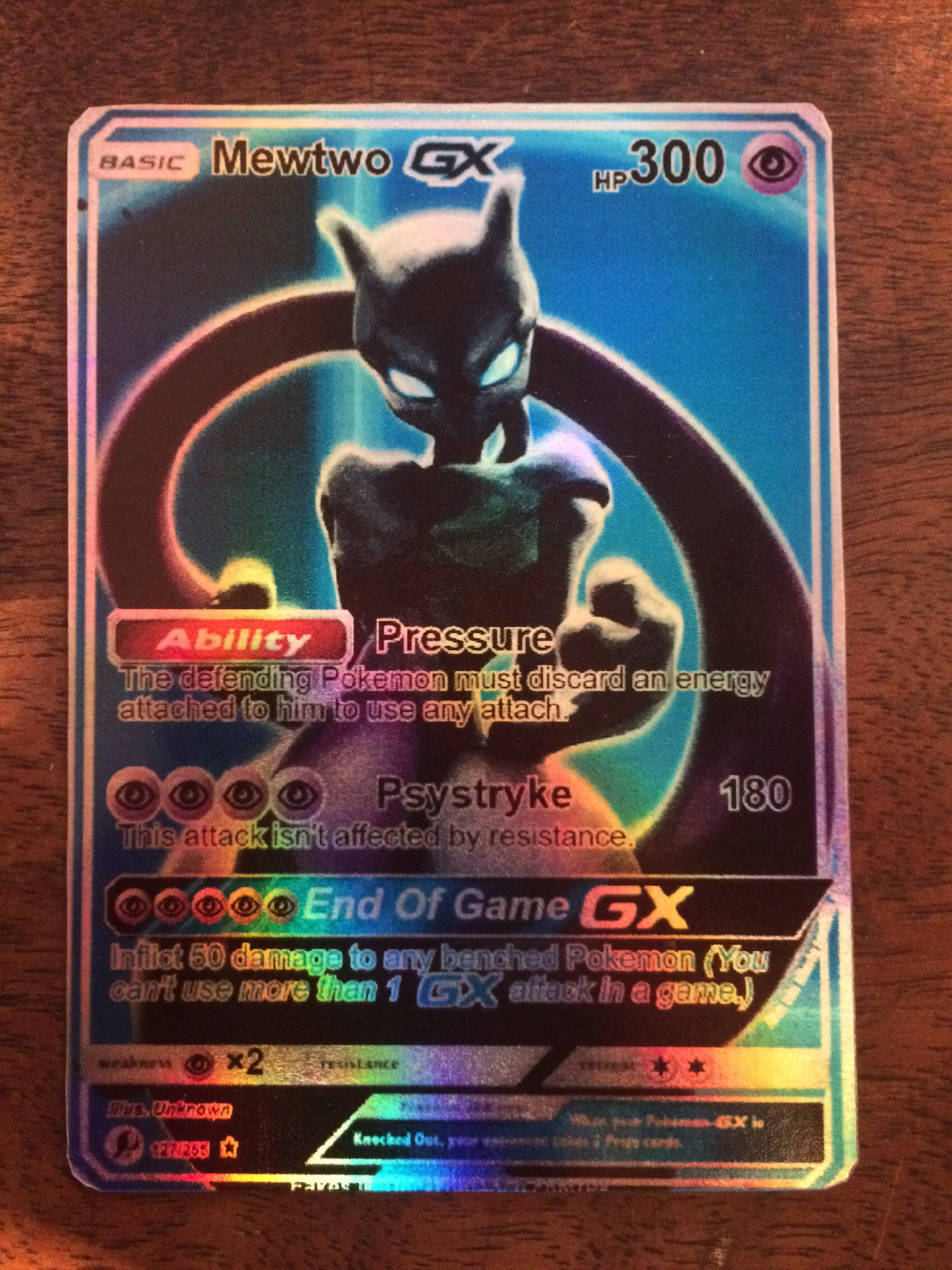 mewtwo shadow gx ex