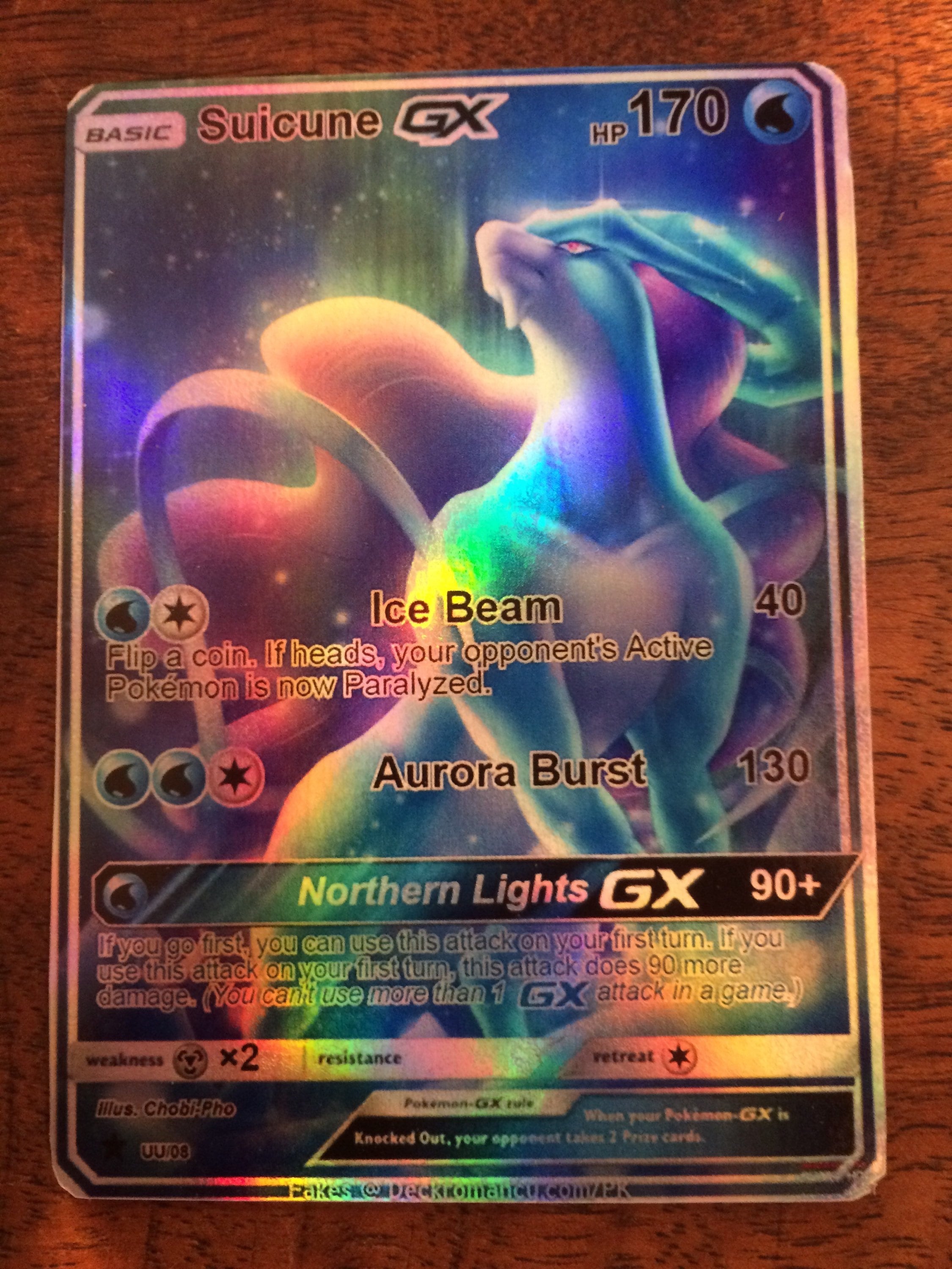 Suicune Gx ZB Pokemon Orica Benutzerdefinierte Karte Etsy