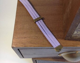 Purple suede child bracelet