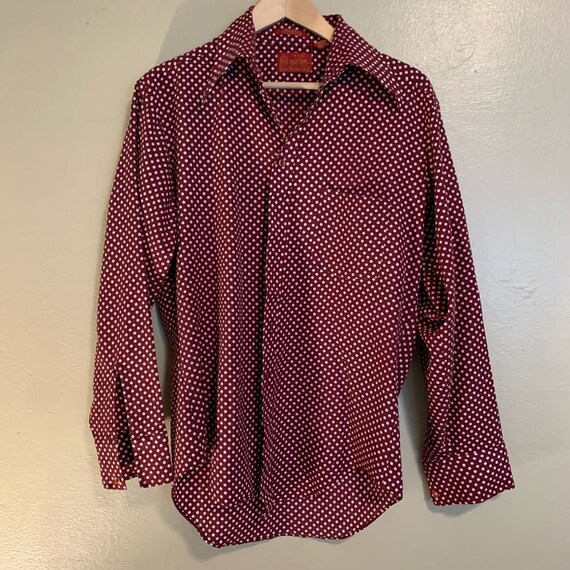 Sears | Vintage Dagger Collar Shirt | L