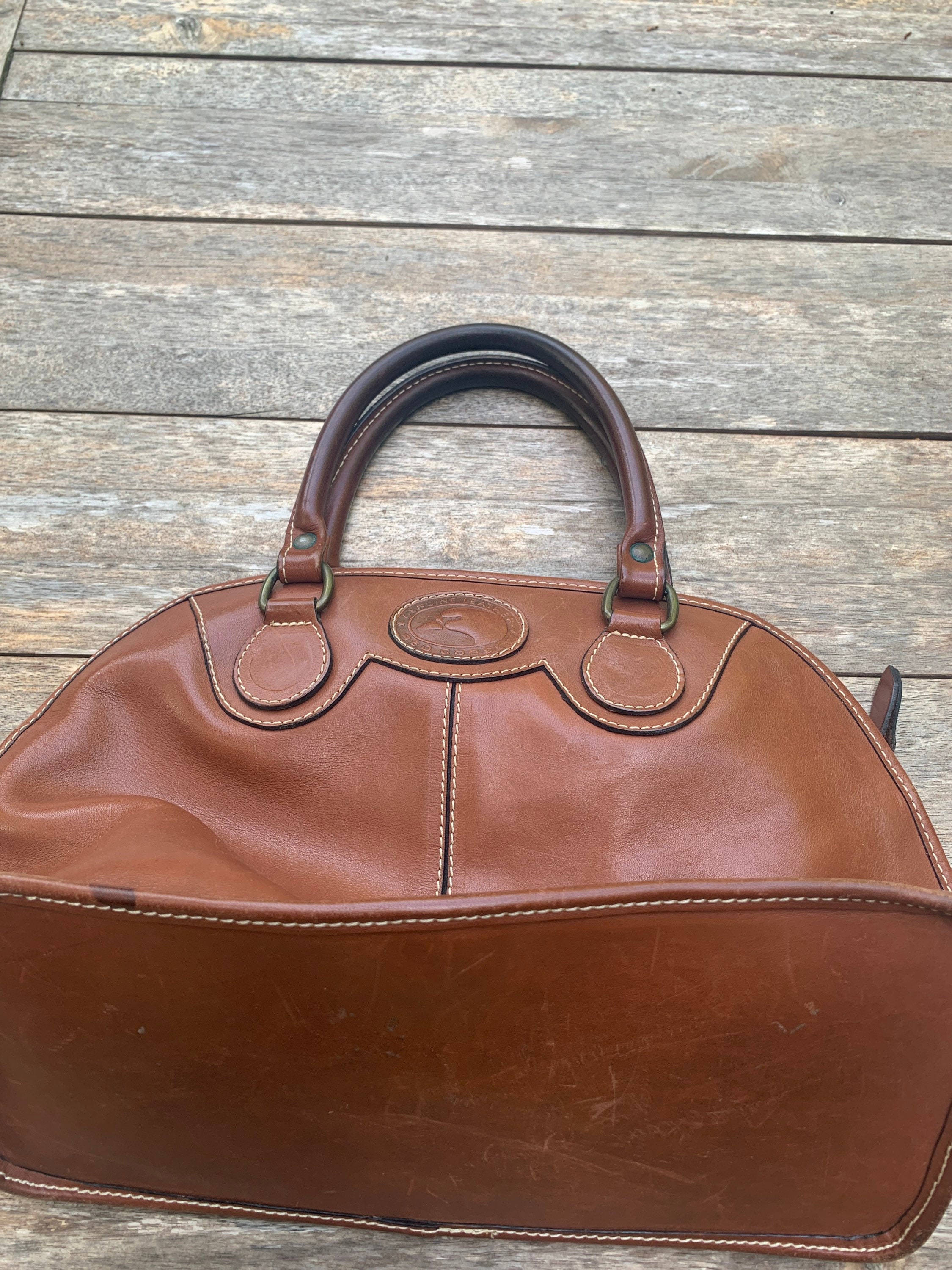 Vintage Red Goose Leather Bag | Etsy