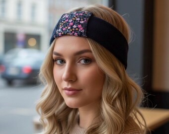 Women's fleece headband – Warm and soft winter accessory – Ear headband – Handmade winter fashion – Cozy gift idea