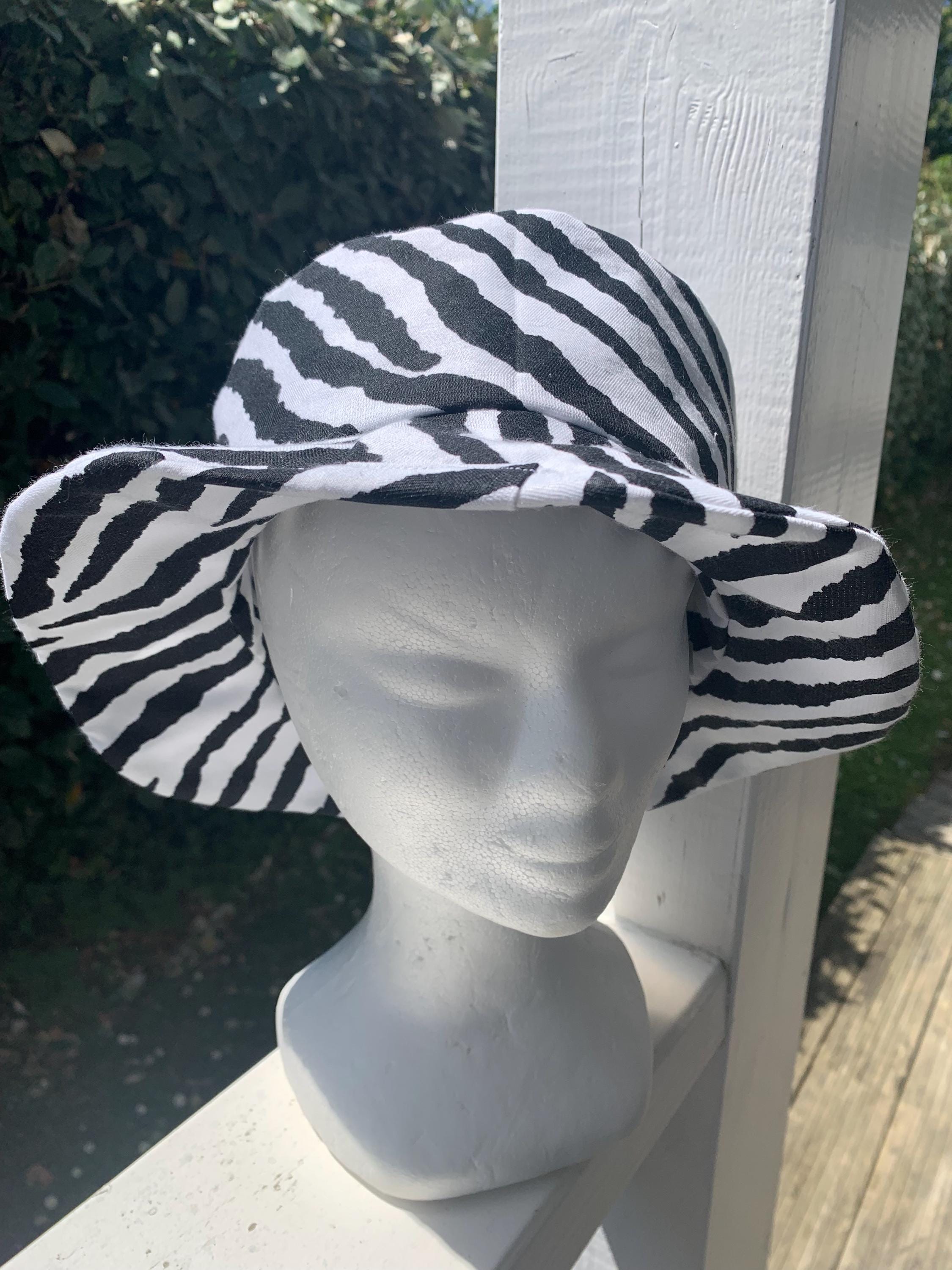 Black and White Zebra Sun Hat CC Zebra Bucket Hat - Truly Contagious main image 2