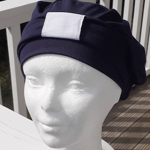 navy blue hat and headband for women