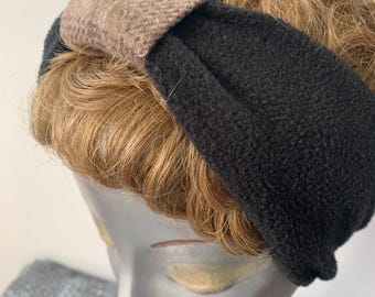 Women's fleece headband – Warm and soft winter accessory – Ear headband – Handmade winter fashion – Cozy gift idea