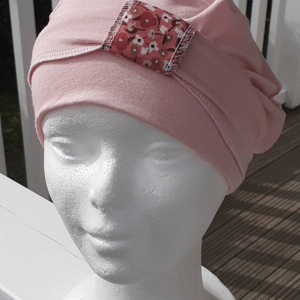 bonnet turban rose pour femme