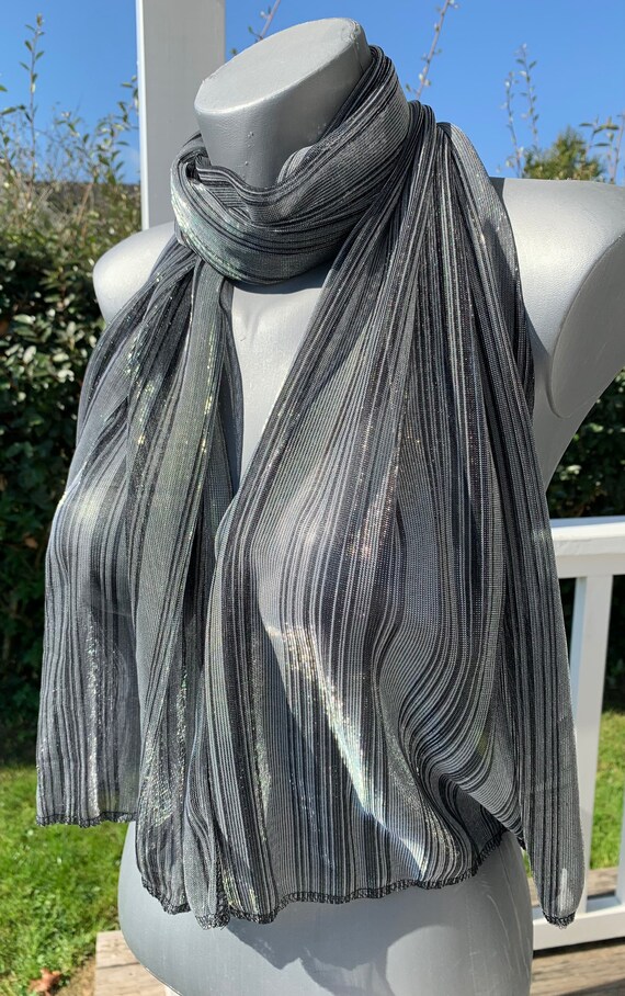 silver scarf