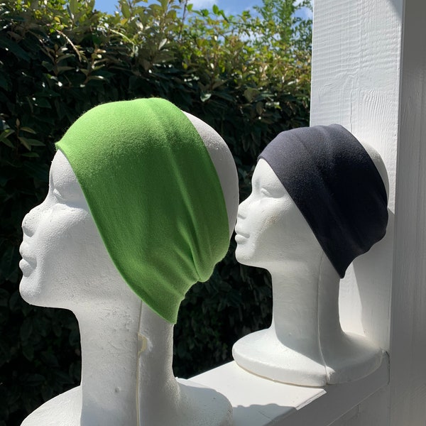 Lot de deux bandeaux cheveux  vert et gris cadeau