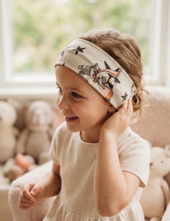 Elefanten-Haarreif aus Baumwolle fr Kinder  Blaues Haaraccessoire fr  Jungen und Mdchen  Breit, weich und bequem, ideales Geschenk - Etsy.de
