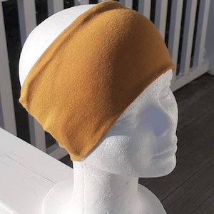 Mustard Saffron Jersey Hairband – Stretchy & Comfortable – Boho Trend