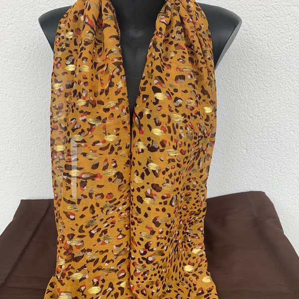 Foulard cheveux jaune femme idee cadeau