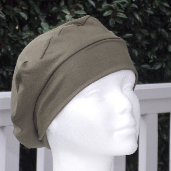 women's khaki chemo hat