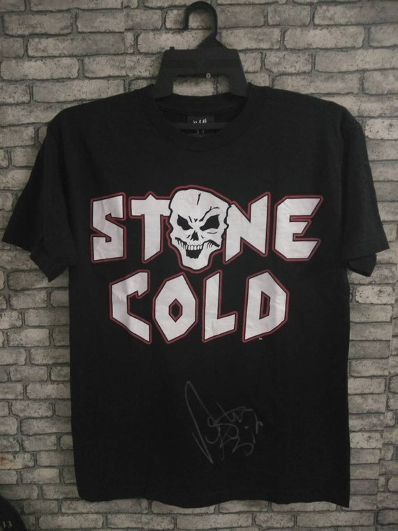 vintage stone cold signature shirt/wwf