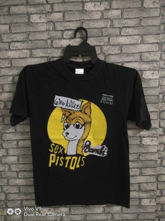 rare sex pistols band shirt/punk/sid vicious