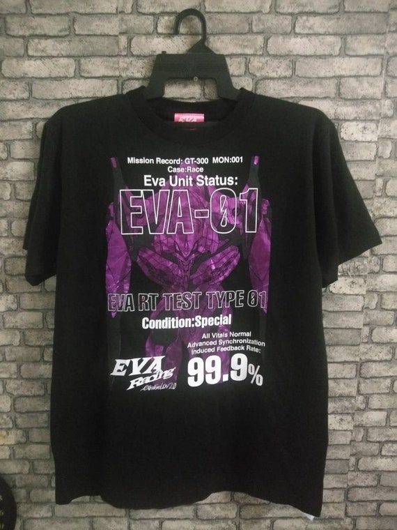 rare evangelion shirt/gundam/akira/anime/ghost in