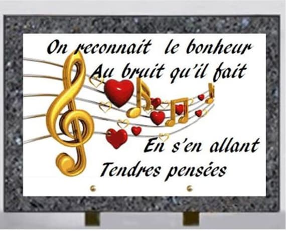 Plaque Funéraire en Granit Gris Marbré ou Rose