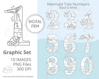 mermaid birthday card printable mermaid coloring page girl etsy